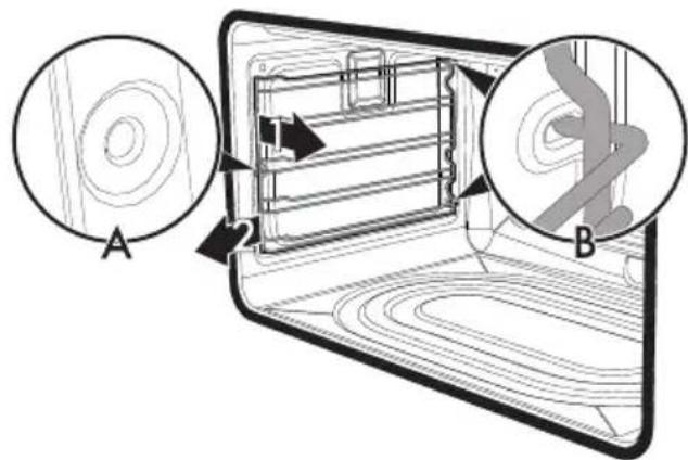 SMEG SX91GV9-1 - Remoção das armações de suporte das grelhas/dos tabuleiros - 1