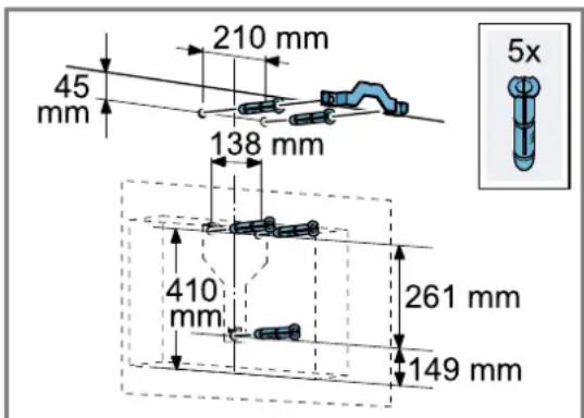 BALAY 3BC567GG - Preparar la pared - 1