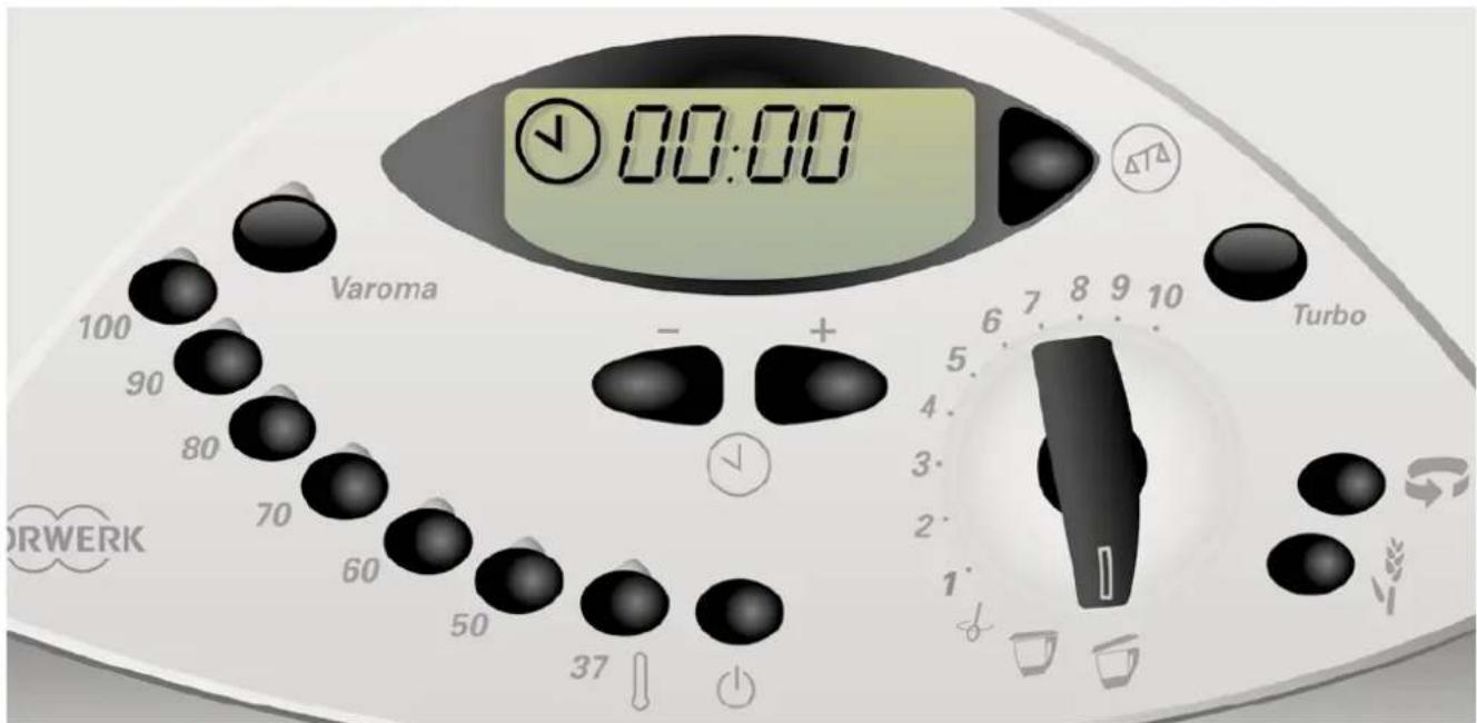 00:00 Varoma 100 90 80 70 60 50 37 ΔTΔ Turbo ORWERK