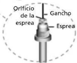 Orificio de la esprea Gancho Esprea