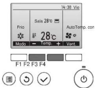 MITSUBISHI GPLZS-100VBAS - Ajuste de la temperatura - 1