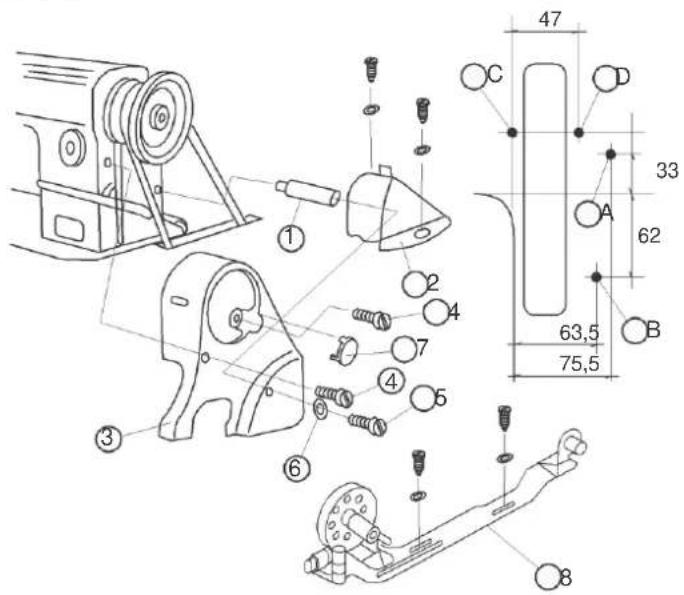 WorkSpecial WS-8700 - MONTAGEM DO PROTETOR DA CORREIA E DO ENCHEDOR DA BOBINA (Fig. 28, 29, 30) - 1