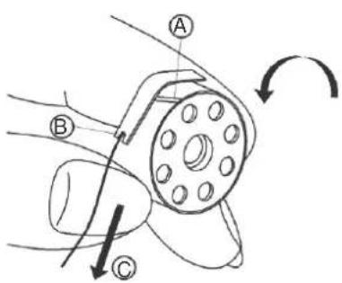 WorkSpecial WS-8700 - Ajustando a quantidade de óleo fornecida à lançadeira (Fig.9) - 7