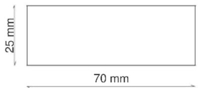 25 mm 70 mm
