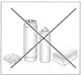 Simple line drawing of three containers crossed by a diagonal line (no text or symbols)