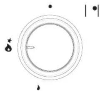 Simple circular diagram with concentric rings and small symbols (no text or labels)