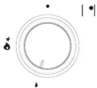Simple circular diagram with concentric rings and small dots, no text or symbols present