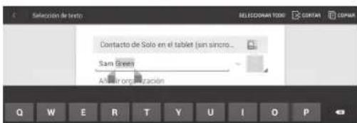 Contacto de Solo en el tablet (san sincoro... Sam Green Anterior organization