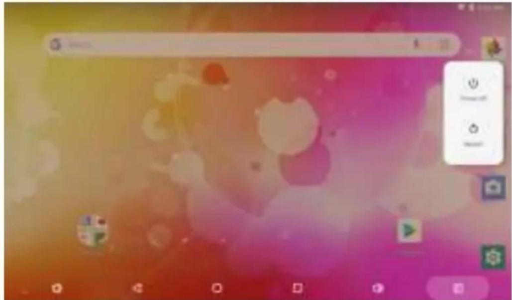 DENVER TAQ-90072K - Turning the Tablet on or off - 1