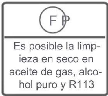 F P Es posible la limpieza en seco en aceite de gas, alcohol puro y R113