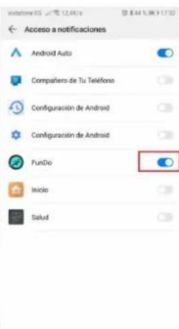 Acceso a notificaciones Android Auto Compañero de Tu Teléfono Configuración de Android Configuración de Android FunDo