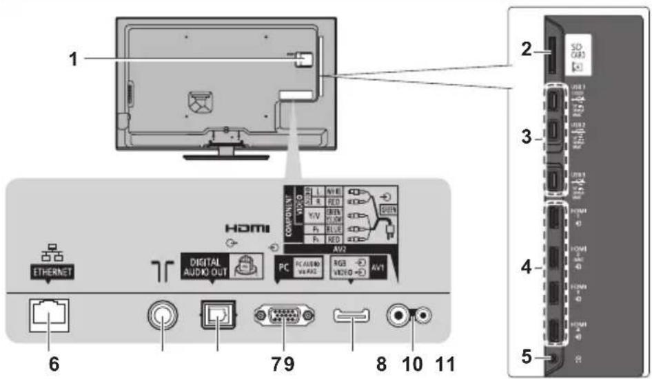 PANASONIC Viera TX-55ET5E - Conexión básica - 1