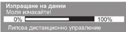 Изпращане на данни Моля изчакайте! 0% 100% Липсва дистанционно управление