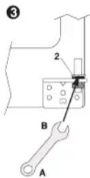 RCA 10SBSB - En caso de que la puerta del refrigerador quede más baja que la puerta del congelador... - 3