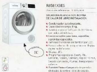 NEFF C17MS22H0 - LAVADORA Y SECADORA DE LIBRE INSTALACIÓN - 2
