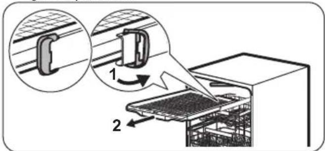 ZANUSSI ZDF36011WA - LIMPAR O BRAÇO ASPERSOR INFERIOR - 5