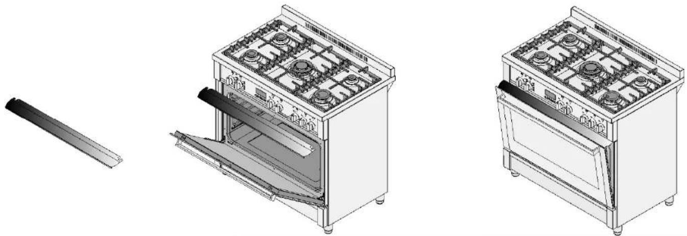 Orima OR 950 XM - - UTILIZAÇÃO DA PALA PROTECTORA DO GRILL - 1