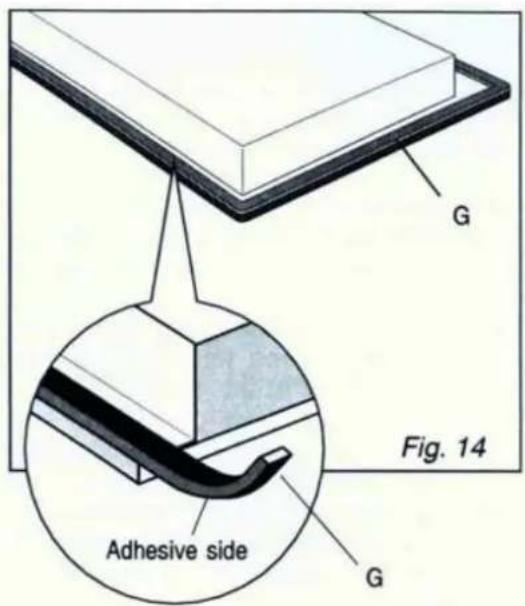 G Fig. 14 Adhesive side G