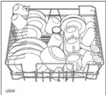 ZANUSSI DWS410 - Regulação da altura do cesto superior - 3