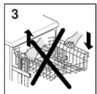 Otsein-Hoover OHND 7515 Z - B.: NO LEBANTAR O BAJAR NUNCA EL CESTO DE UN SOLO LATERAL (fig. 3). - 3