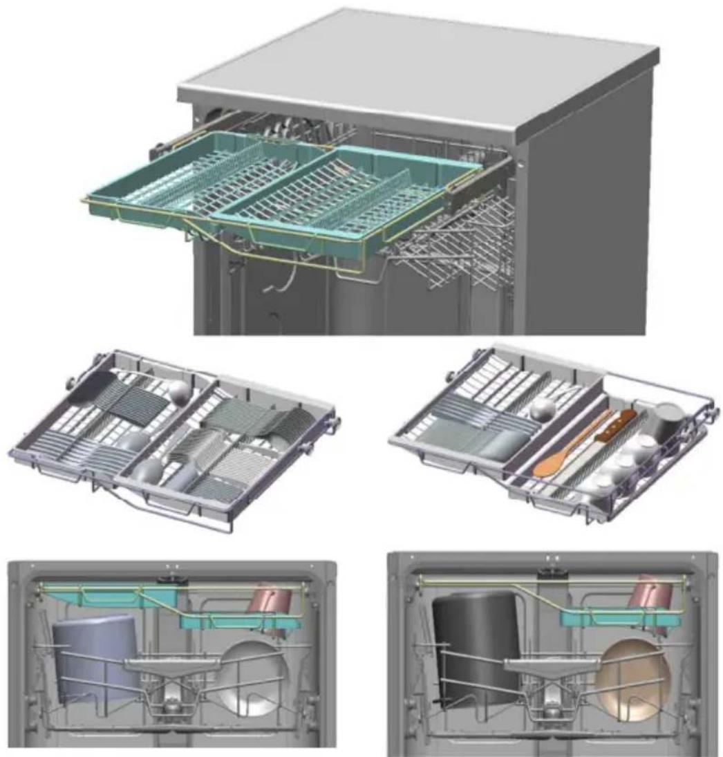 SMEG STA6449 - GAVETA SUPERIOR FLEXIDUO (conforme os modelos) - 1