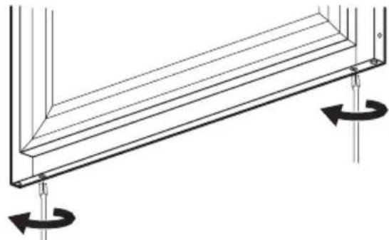 ELECTROLUX EUP23900X - Instrucciones de montaje de la parte inferior del compensador de la puerta - 1