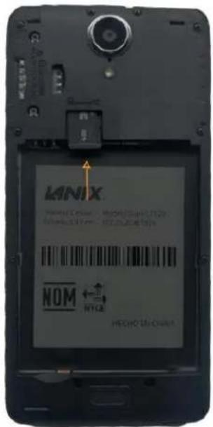 Lanix Ilium LT520 - Instalación de la tarjeta Micro SD (Tarjeta de memoria) - 1