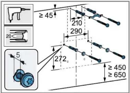 BALAY 3BC586GN - Preparar a parede - 1
