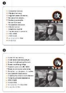 Two identical photos showing a person in military-style attire with accompanying Chinese text descriptions and images.