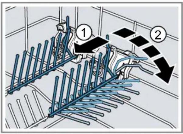 BOSCH SMS46HW04E - Abatir las varillas plegables ^1 - 1