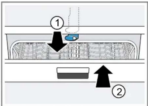BOSCH SMS46HW04E - Activar el bloqueo de la puerta - 1