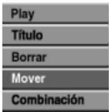 Play Título Borrar Mover Combinación