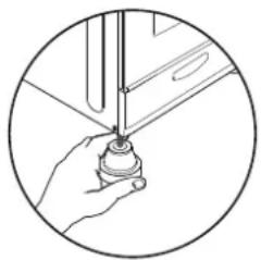 CANDY CGG5611SBW - AFSTELLING VAN VOETJES - 3