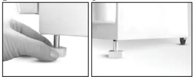 CANDY CGG5611SBW - FEET ADJUSTMENT - 2