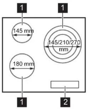 145 mm 180 mm 145/210/270 mm 1 1 2