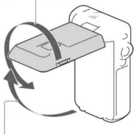 SONY HDR-GWP88V - Para ajustar el ángulo del panel de cristal líquido - 1