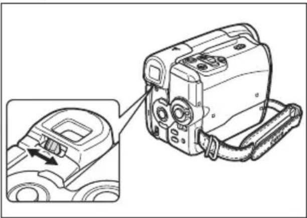 CANON MVX430 - Ajuste del visor (ajuste dióptrico) - 1