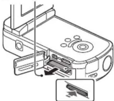 TOSHIBA Camileo SX500 - Inserte la tarjeta de memoria SD. - 2