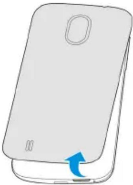 ZTE Skate Pro - Insertar la tarjeta microSD y la batería - 1