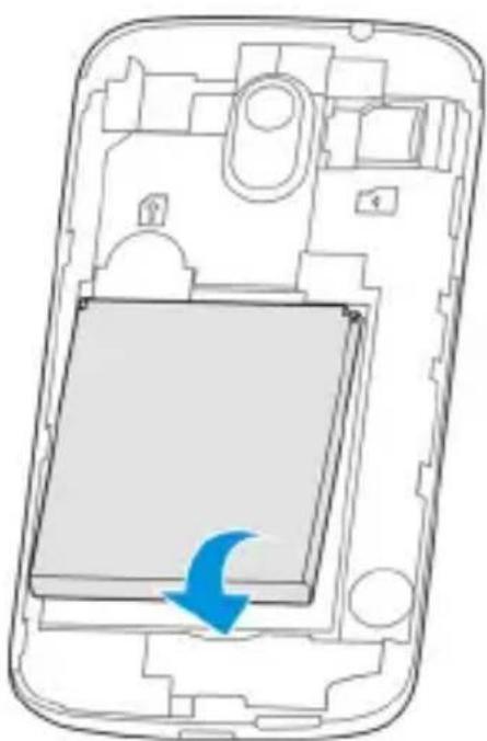 ZTE Skate Pro - Insertar la tarjeta microSD y la batería - 4