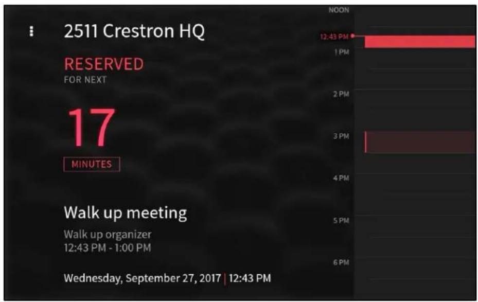 2511 Crestron HQ RESERVED FOR NEXT 17 MINUTES Walk up meeting Walk up organizer 12:43 PM - 1:00 PM Wednesday, September 27, 2017 | 12:43 PM