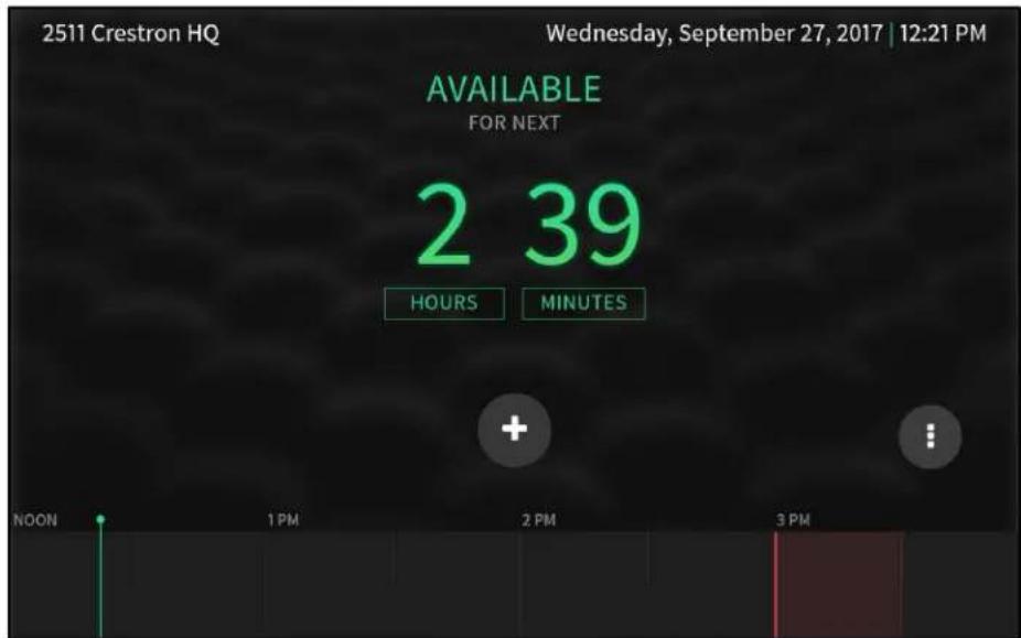 2511 Crestron HQ Wednesday, September 27, 2017 | 12:21 PM AVAILABLE FOR NEXT 2 39 HOURS MINUTES + NOON 1 PM 2 PM 3 PM