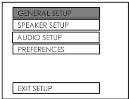 BELSON BSV-0810 - SETUP MENU-PÁGINA PRINCIPAL - 1