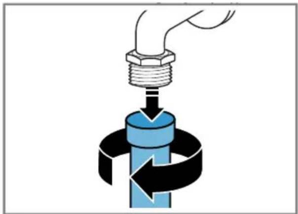 BOSCH WUU28T7XES - Limpiar el filtro del grifo de agua - 1