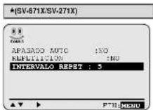 SAMSUNG SV-275X - Repetición de Intervalo de la Reproducción - 2