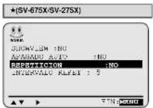 SAMSUNG SV-275X - Repetición automática de la reproducción - 1