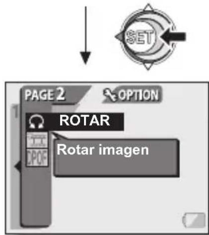 SET PAGE 2 OPTION ROTAR Rotar imagen