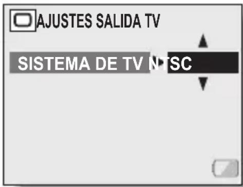 AJUSTES SALIDA TV SISTEMA DE TV NTSC