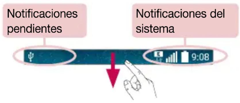 LG Magna Y90 - Panel de notificaciones - 1