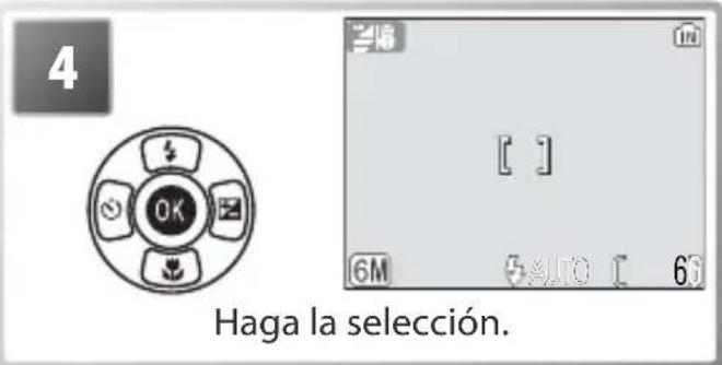 4 OK Haga la selección. [ ] 6M AUTO 63